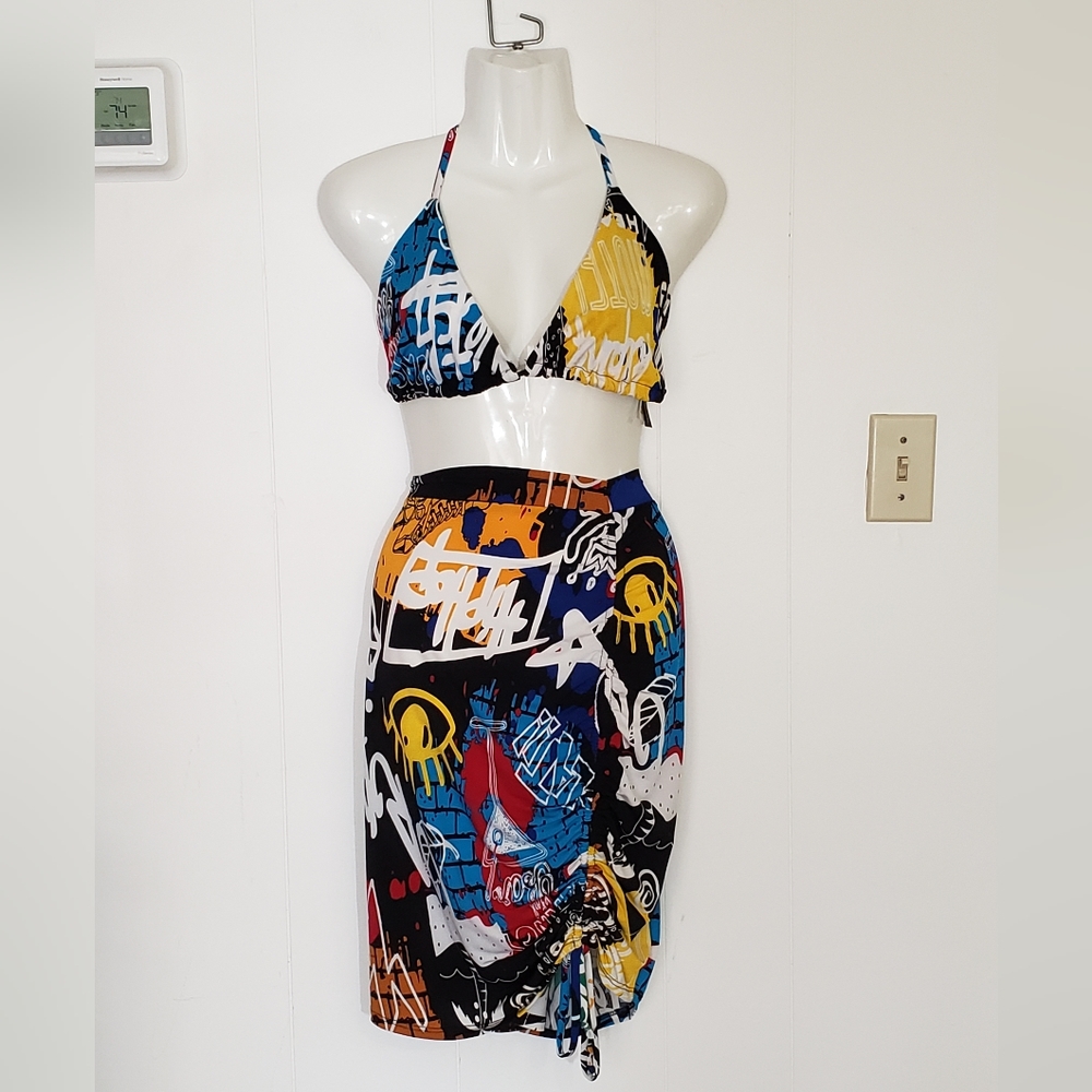 3 PC SWIMSUIT SET SIZE 2X